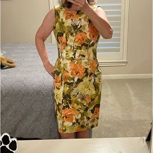 Sleeveless Floral Dress by Anne Klein